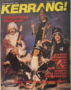 KERRANG! Issue 31 Dec 16-29 1982 Xmas Issue, Rainbow, Rose Tattoo VG VF1090 - Picture 1 of 3