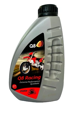 OLIO 2T Q8 RACING 100% SINTETICO EXTREME PERFORMANCE MISCELA MOTO SCOOTER
