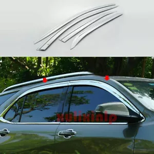 For Chevrolet Equinox 2018-23 Chrome Window Vent Visor Sun Rain Deflector Guard - Bild 1 von 8