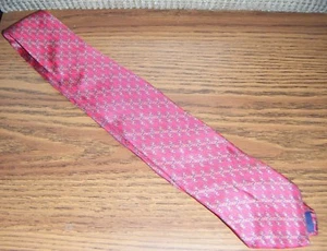 RED WITH BLUE & GOLD CHAIN TIE Christian Pelini - Picture 1 of 1