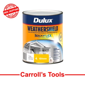 Dulux 1L Vivid White Gloss Weathershield Exterior Paint - Picture 1 of 1