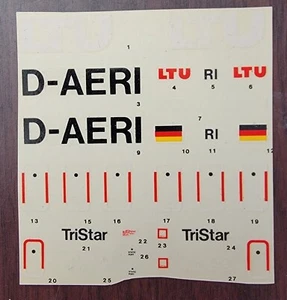 1/144 - REVELL DECAL - LTU GERMAN AIRLINES - LOCKHEED L-1011 - 4250 - Bild 1 von 2