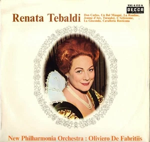 RENATA TEBALDI / OLIVIERO DE FABRITIIS "RECITAL" 60'S LP DECCA SXL 6152 STEREO - Picture 1 of 3