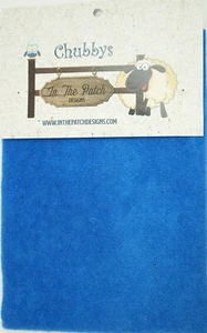 100% Wool Chubbys 16in Felted Wool 16" Square Prairie Blue Ivory Patch Design - Picture 1 of 1