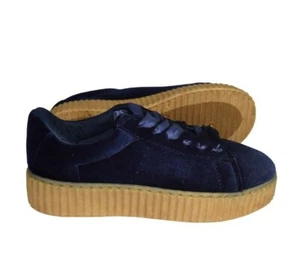 Stealthy01M By Bamboo, Classic Round Toe Lace Up Flats With Platform Ribbed Tool - Picture 1 of 5