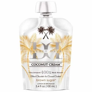 Brown Sugar Double Dark Coconut Cream 400X Bronzer 3.4 oz Pouch Tanning Lotion - Picture 1 of 2
