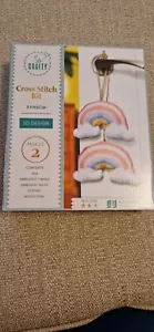 Kit de punto de cruz So Crafty 3D Rainbow - Hace x 2 puertas/colgantes de pared Nuevo en caja - Imagen 1 de 5