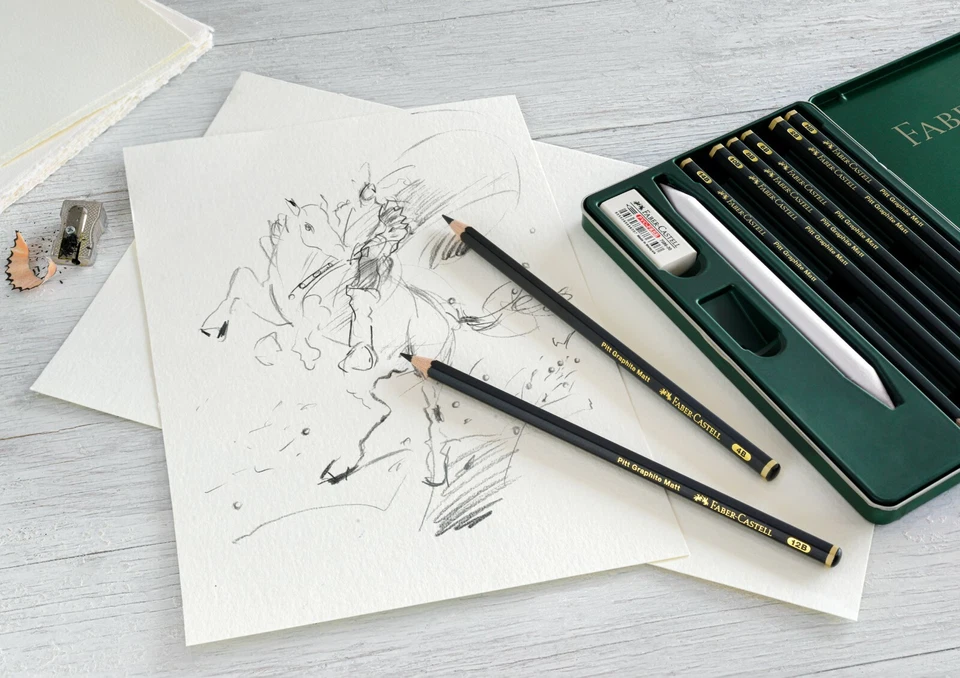 Faber-Castell Pitt Graphite Matt Bleistifte 6er / 11er Set wählbar Weltneuheit !