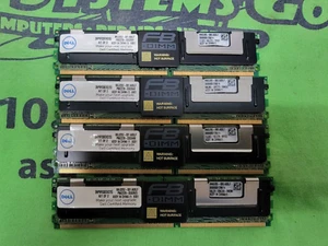 SERVER RAM - 4GB (1GBx4) SNP9F030CK2/2G DELL 4GB PC2-5300 667 MHz DDR2 RAM - Picture 1 of 1