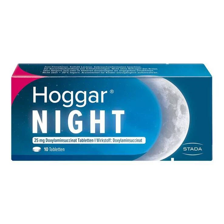 Hoggar Night 25 mg Doxylamin Schlaftabletten · 10 St · PZN 04402020