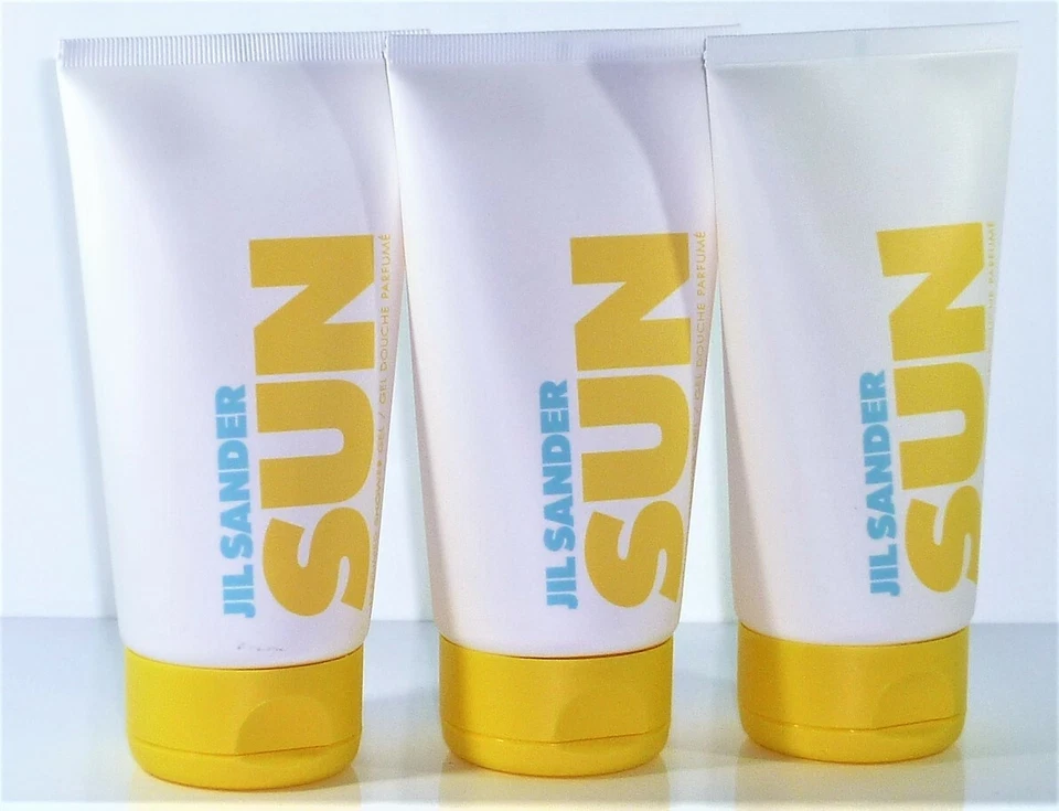 3 x Jil Sander Sun Women 2020 Shower Gel / Duschgel je 150 ml