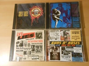 Lot (4) Guns n' Roses Live 1987 - 1993 Use Your Illusion I & II Lies CDs VG+ EXC - Picture 1 of 2