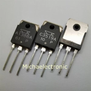 1pair 2SA1386A 2SC3519A A1386A C3519A -P P Genuine NEW Sanken TO-3P - Picture 1 of 6