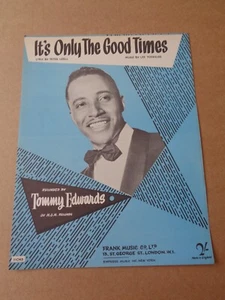 Tommy Edwards - It's Only The Good Times sheet music - Picture 1 of 1