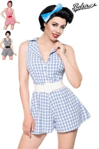 Belsira Damen Jumpsuit Playsuit Gürtel 34 36 38 40 42 44 46 Rockabilly Retro - Bild 1 von 10