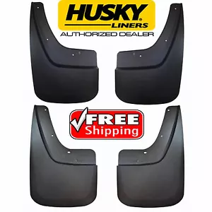 HUSKY Mud Guards Flaps for 14-19 GMC Sierra 1500 2500 3500 HD Front & Rear Pairs - Picture 1 of 5
