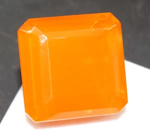 360 Ct Natural Orange Opal Radiant Welo Australian Certified Untreated Gemstone - Picture 1 of 6