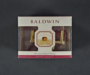 Baldwin 95265 003 LENT Juego de cerradura de palanca de entrada con llave Tahoe latón pulido mano izquierda - Imagen 1 de 7