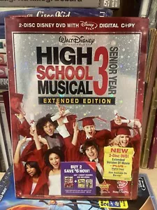 High School Musical 3 Extended Edition 2 Disc DVD BRAND NEW FACTORY SEALED - Picture 1 of 3