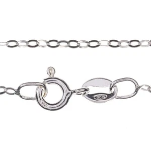 Sterling Silver Bracelet Children's Kid's Trace Chain - 1mm - 6.5inch - Imagen 1 de 20