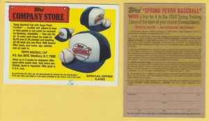 1988 TOPPS Company Store - 2-Sided Special Offer (Yellow Cap) - Pack Fresh - Picture 1 of 1