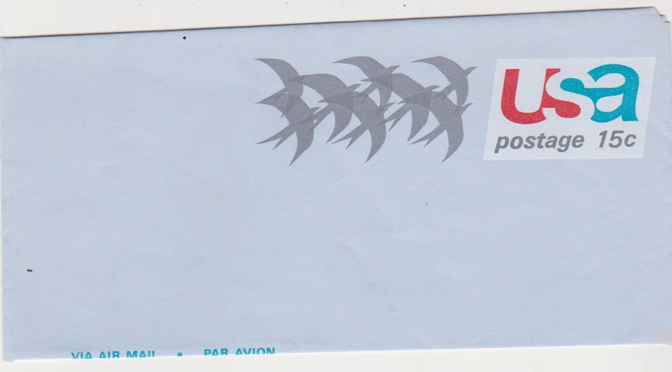 1971 US Scott # UC44 air mail folded letter sheet, mint NH - Image 1 of 1