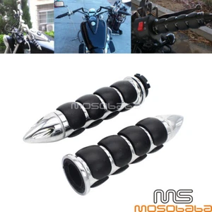 Empuñaduras de control de acelerador de cable de clavo cromado manillar de 1"" para Honda VTX1300  - Imagen 1 de 12