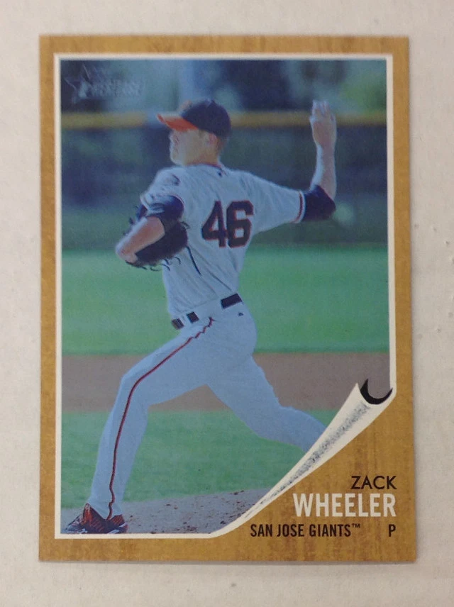2011 Heritage #/620 Tint RC #102 ZACK WHEELER San Jose Giants Minor League - Image 1 of 1
