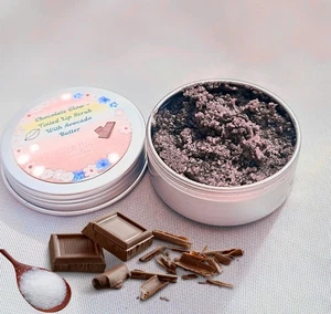 Chocolate Lip Scrub – Tinted | Avocado Butter | Natural Sugar Exfoliator 20g - Picture 1 of 24