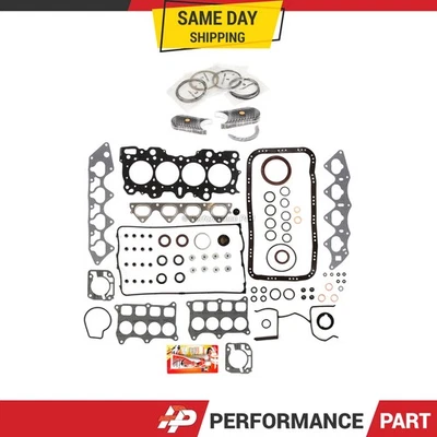 Juego completo de juntas cojinetes anillos aptos para Honda Civic Delsol 1996-2000 1,6 L Foto 1 de 4