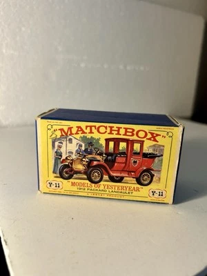Matchbox Models of Yesteryear 1912 Packard Landaulet  Y-11 EMPTY BOX Original - Image 1 of 4