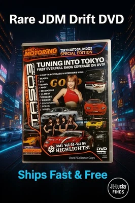 Best Motoring JDM Drift DVD Tuning Into Tokyo Auto Salon 2003 Rare Import - Image 1 of 4