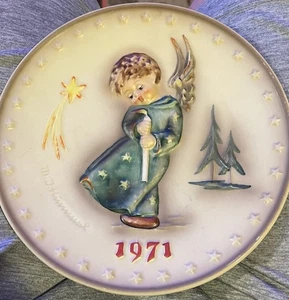 Rare M.J. Hummel ByGoebel Annual Plate 1st Edition 1971 Heavenly Angel Germany - Picture 1 of 3