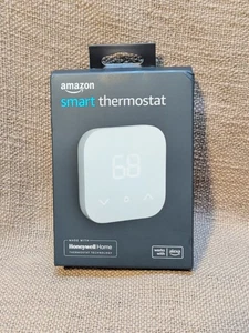 Amazon Smart Thermostat NEW (Works With Alexa) White, C-Wire required SEALED - Picture 1 of 3