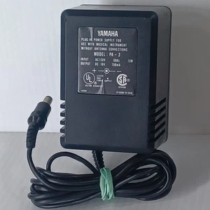 Original Equipment Yamaha PA-3 Power Supply Adapter AC 120V DC 10V Ships Free! - Picture 1 of 5