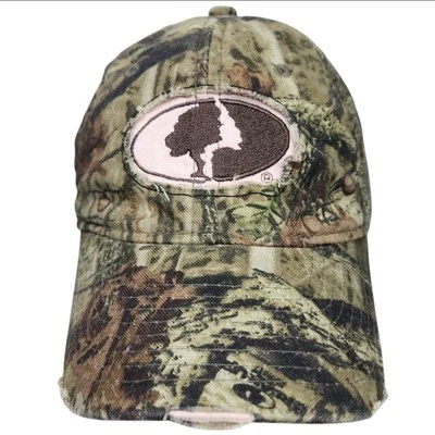 Sombrero Mossy Oak Camuflado Envejecido Correa con Parche Rosa Gorra Camuflada Talla Única Foto 1 de 4