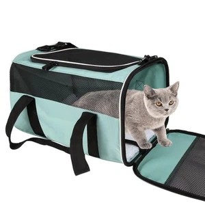 ,Cat Carriers, Soft-Sided,Top Load Pet Carrier for Small Medium Cats Dogs Pup... - Picture 1 of 8