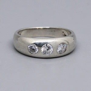 Ring 925er Silber - 3 Zirkonia - Gazelle Italien - Gr. 55-56 - Bild 1 von 6