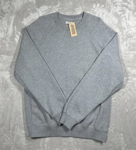 Duluth Trading Co Souped Up Sweatshirt mit Rundhalsausschnitt Herren Medium meliert grau neu mit Etikett - Bild 1 von 5