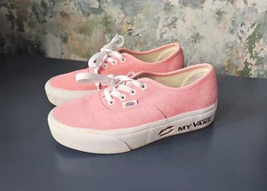 Pink Vans Size 5 Limited Edition Lips Platform Love my Vans Laces - Picture 1 of 8