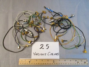 (20) Coaxial RF Microwave Pigtails Jumpers Thin Colorful Push-On SMA SMC BNC - Picture 1 of 1