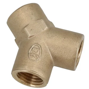 1/4" BSP Y pieza/conector de 3 vías pieza de camiseta hembra-hembra-hembra FT037 - Imagen 1 de 5