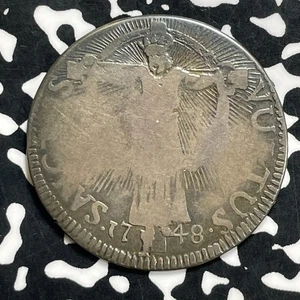 1748 Italy Lucca 1 Santacroce Lot#JM9918 Silver! Very Scarce! KM#16 - Picture 1 of 2