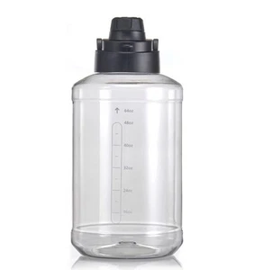 Mainstays 64 fl oz Reusable Water Bottle, Clear, Light-Weight large running work - Picture 1 of 6
