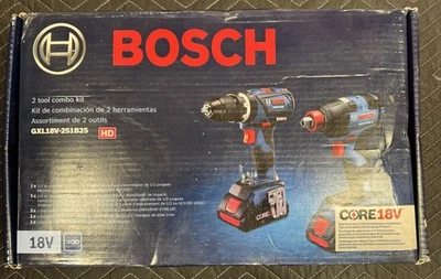 Bosch GXL18V-251B25 HD 2 Tool Combo Kit 18V Drill Driver Combo Kit - Image 1 of 4