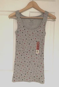 USA Tank Top Stars Patriotic Grey Faded Glory Small - Bild 1 von 2