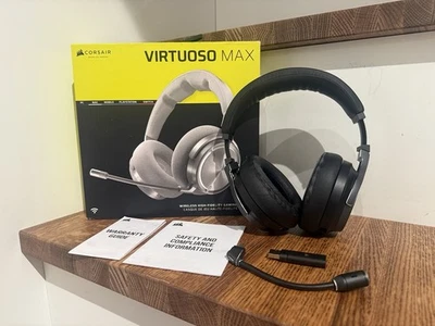 Corsair Virtuoso MAX Wireless Gaming Headset, PC, Mac, PS5/PS4 – Black - Image 1 of 4