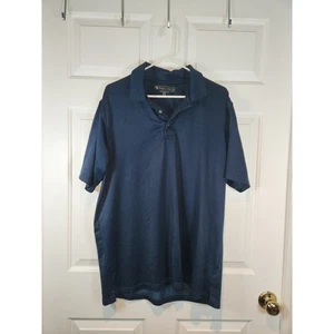 Herren Gr. L dunkelblau Kurzarm Poloshirt Golf von Pebble Beach Performance - Bild 1 von 5