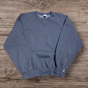 Vintage 90s Russell Athletic Blank Crewneck Sweatshirt Navy XL - Bild 1 von 4