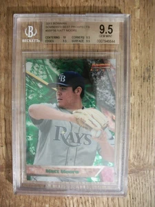 MATT MOORE 2011 Bowman's Best Prospects #56 BGS GEM MINT 9.5 RC Rays - Picture 1 of 1